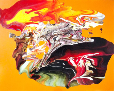 Malarstwo zatytułowany „The whale of desire…” autorstwa Alessio Hassan Alì (Hipo), Oryginalna praca, Akryl