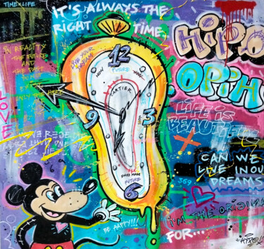 Schilderij getiteld "It's always the rig…" door Alessio Hassan Alì (Hipo), Origineel Kunstwerk, Graffiti