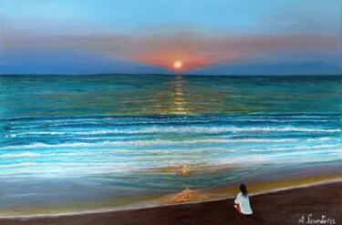 Painting titled "Alba" by Alessio Levorato, Original Artwork, Oil