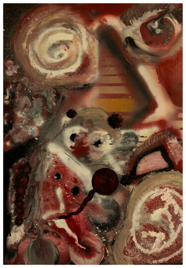Картина под названием "C-U" - Alessio Luyé, Подлинное произведение искусства, Рисунок распылителем краски