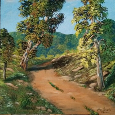 Pintura intitulada "Paisagem terra bati…" por Alex Carvalho, Obras de arte originais, Acrílico