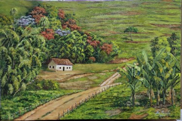 Painting titled "Meu cantinho" by Alex Carvalho, Original Artwork, Acrylic