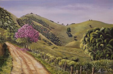 Pintura titulada "Beleza na Serra" por Alex Carvalho, Obra de arte original, Acrílico