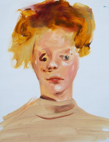 Peinture intitulée "portrait#3" par Alex Çem Dupré, Œuvre d'art originale, Huile