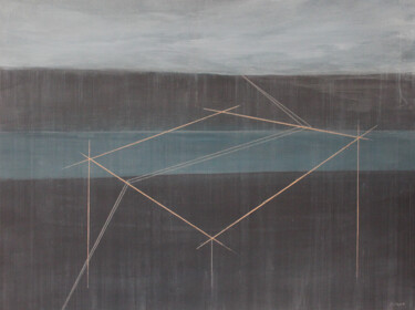 Malarstwo zatytułowany „La table bleue” autorstwa Alex Claude, Oryginalna praca, Akryl