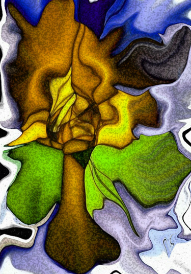 Digital Arts titled "ORCHIDÉE SAUVAGE" by Alex Donote, Original Artwork, 2D Digital Work