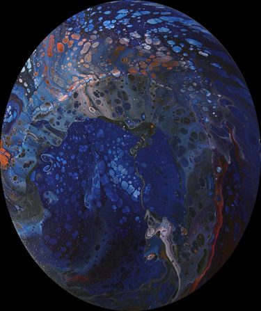 Malerei mit dem Titel "Deep Space" von George Jung, Original-Kunstwerk, Acryl