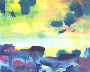 Malerei mit dem Titel "Morning Story I" von Alex Henk, Original-Kunstwerk, Tinte