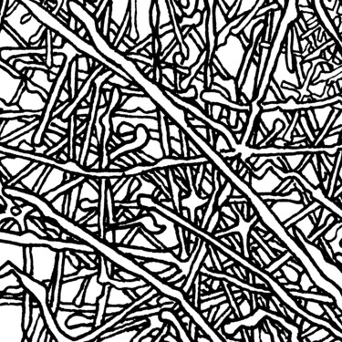 Tekening getiteld "Thinking 006845 (Tw…" door Alex Henk, Origineel Kunstwerk, Inkt