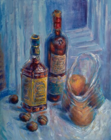 Картина под названием "Scotch & Tennessee" - Alex Klas, Подлинное произведение искусства, Акрил Установлен на Деревянная рам…