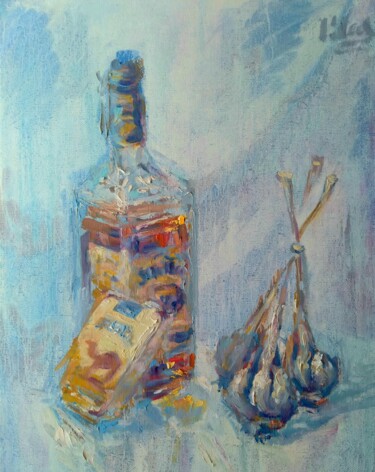 Картина под названием "Vintage Taste" - Alex Klas, Подлинное произведение искусства, Масло Установлен на Деревянная рама для…