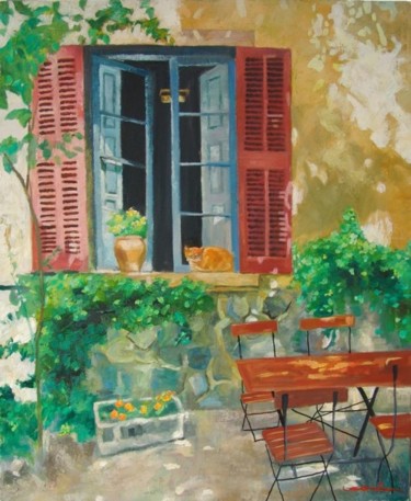 Картина под названием "Série Ma Provence :" - Alex Leoni, Подлинное произведение искусства