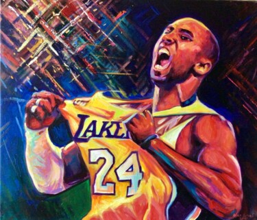 Painting titled "Kobe Bryant" by Alex Loreci, Original Artwork, Acrylic