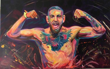 Schilderij getiteld "McGregor" door Alex Loreci, Origineel Kunstwerk, Acryl