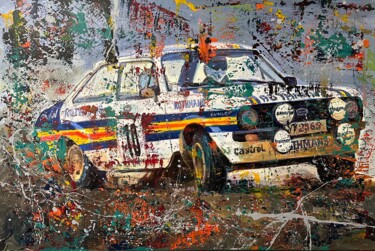 Painting titled "Ari Vatanen- Rallys…" by Alex Loreci, Original Artwork, Acrylic