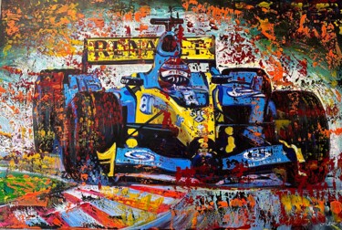 Painting titled "Formule 1 - Fernand…" by Alex Loreci, Original Artwork, Acrylic