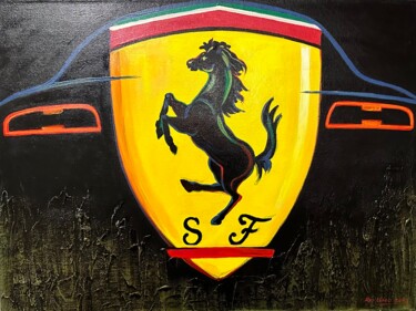 Schilderij getiteld "Porsche" door Alex Loreci, Origineel Kunstwerk, Acryl