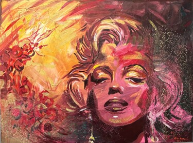 Painting titled "Marilyn Monroe - 2" by Alex Loreci, Original Artwork, Acrylic