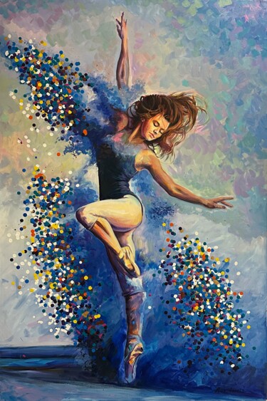 Pintura intitulada "Dancer" por Alex Loreci, Obras de arte originais, Acrílico