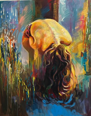 Painting titled "Nude - 31" by Alex Loreci, Original Artwork, Acrylic