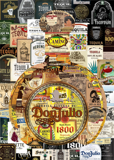 Liquor Art. Tequila Don Julio. Arts numériques intitulée "Liquor Art. Tequila…" par Alex Loskutov, Œuvre d'art originale, Photo montage