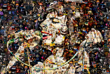 Arte digitale intitolato "Freddie Mercury (Qu…" da Alex Loskutov, Opera d'arte originale, Fotomontaggio
