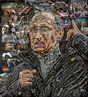 Arts numériques intitulée "Vladimir Putin. Dig…" par Alex Loskutov, Œuvre d'art originale, Photo montage