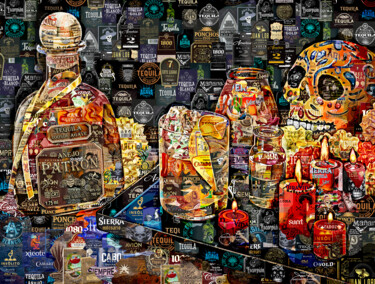 Arte digital titulada "Art Collage Poster…" por Alex Loskutov, Obra de arte original, Collages digitales