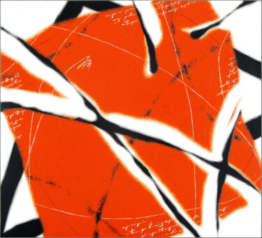 Peinture intitulée "Red square drumbeat…" par Alex Oliger, Œuvre d'art originale, Huile