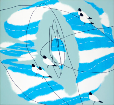 Картина под названием "Romance of the seas…" - Alex Oliger, Подлинное произведение искусства, Акрил