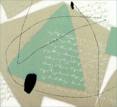 Schilderij getiteld "Её письма (Her lett…" door Alex Oliger, Origineel Kunstwerk