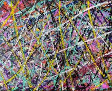 Pintura titulada "Brain collapse" por Alex Pierantoni, Obra de arte original, Acrílico Montado en Bastidor de camilla de mad…