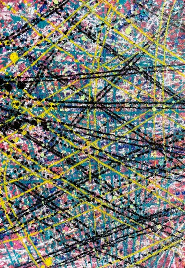 "Crossing Lines" başlıklı Tablo Alex Pierantoni tarafından, Orijinal sanat, Akrilik Ahşap Sedye çerçevesi üzerine monte edil…