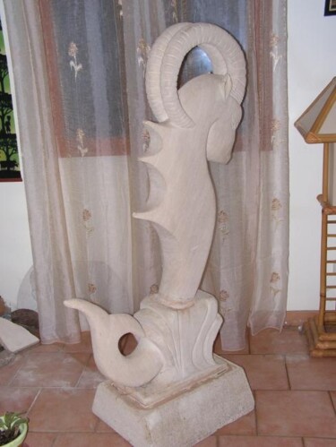 Sculpture titled "Nymphe" by Alex Savy, Original Artwork, Stone