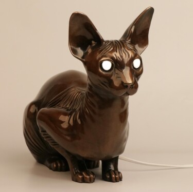 Sculpture intitulée "Cat’s Spirit" par Alex Tenko, Œuvre d'art originale, Bronze