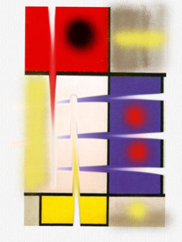 Цифровое искусство под названием "Pete Mondrian. Digi…" - Альберт Бектемиров (Алекс Цветов), Подлинное произведение искусства