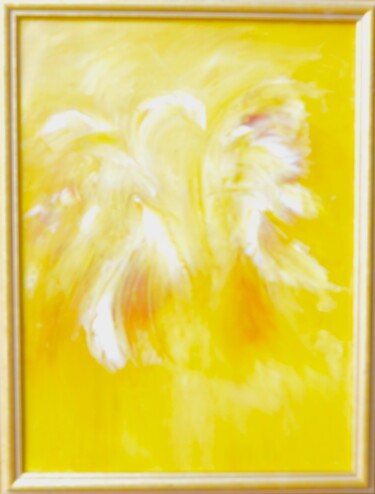 Painting titled "Smaller Yellow" by Alex, Original Artwork, Oil