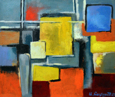 Painting titled "Composition #10" by Alexander Babayan, Original Artwork, Oil