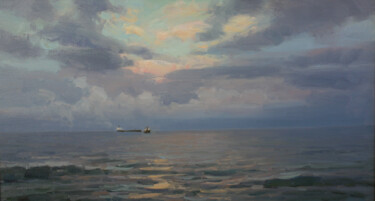 Malarstwo zatytułowany „Early sunrise” autorstwa Alexander Babich, Oryginalna praca, Olej