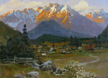 Malarstwo zatytułowany „Morning light in Ar…” autorstwa Alexander Babich, Oryginalna praca, Olej