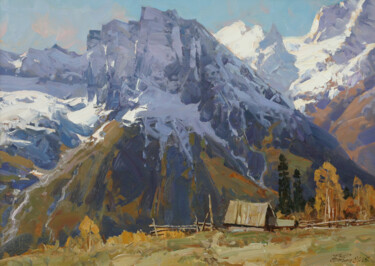 绘画 标题为“Высоко в горах” 由Alexander Babich, 原创艺术品, 油