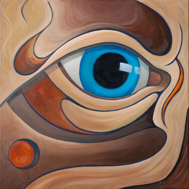 Картина под названием "I see" - Alexander Berestyuk, Подлинное произведение искусства, Масло Установлен на Деревянная рама д…