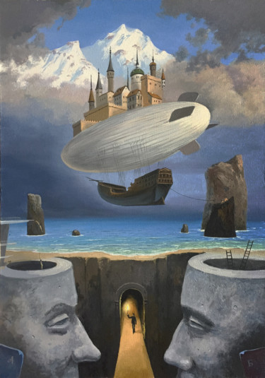 Картина под названием "Relative lightness…" - Александр Болотов, Подлинное произведение искусства, Масло