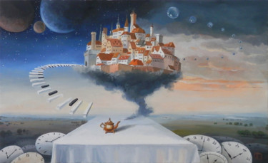 Peinture intitulée "The Spirit of Time…" par Aleksandr Bolotov, Œuvre d'art originale, Huile