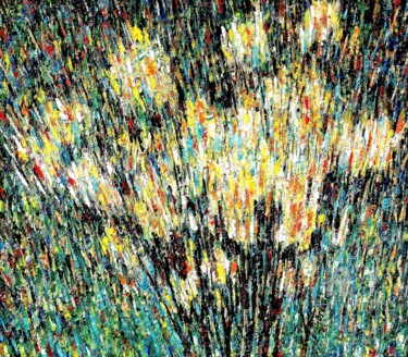 제목이 "Цветочный экстаз"인 미술작품 Alexander Breskin로, 원작, 기름 나무 들것 프레임에 장착됨