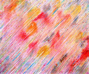 Ζωγραφική με τίτλο "Веселый дождик" από Alexander Breskin, Αυθεντικά έργα τέχνης, Γκουάς