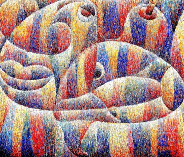 Картина под названием "Сон" - Alexander Breskin, Подлинное произведение искусства, Масло Установлен на Деревянная рама для н…
