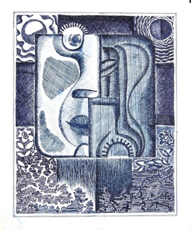 Desenho intitulada "Философия жизни" por Alexander Breskin, Obras de arte originais, Tinta