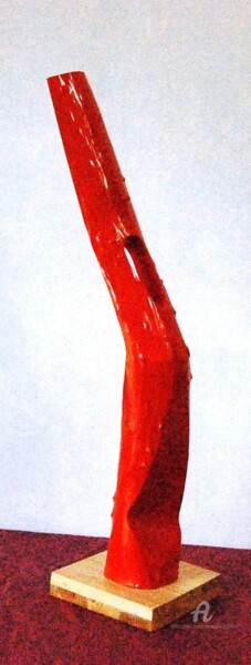 Sculpture intitulée "Прыжок" par Alexander Breskin, Œuvre d'art originale, Bois
