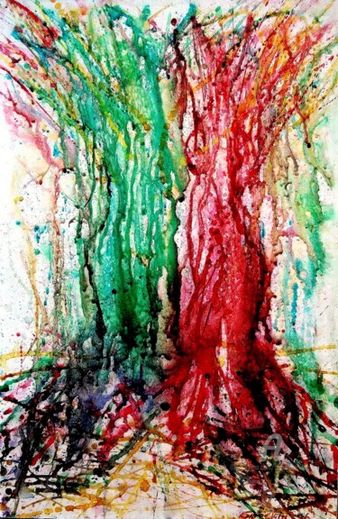 Картина под названием "Ecstasy" - Alexander Breskin, Подлинное произведение искусства, Акварель Установлен на картон